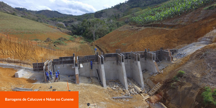 Baragem do Cunene Calucuve e Ndue cimenfort cimento em angola